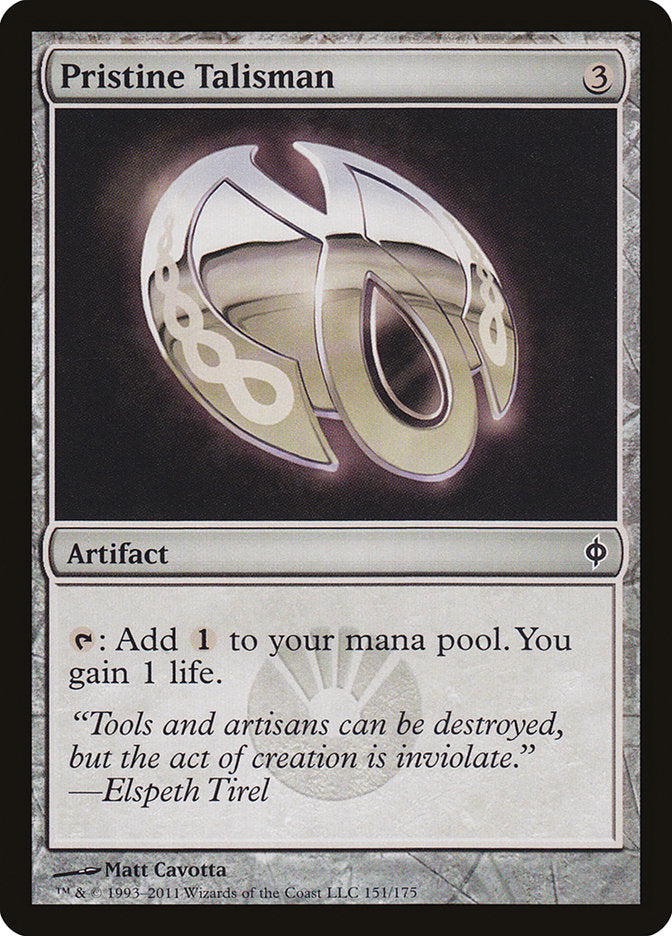 Pristine Talisman [New Phyrexia] MTG Single Magic: The Gathering    | Red Claw Gaming