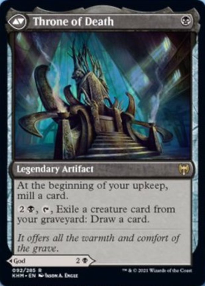 Egon, God of Death // Throne of Death [Kaldheim] MTG Single Magic: The Gathering    | Red Claw Gaming