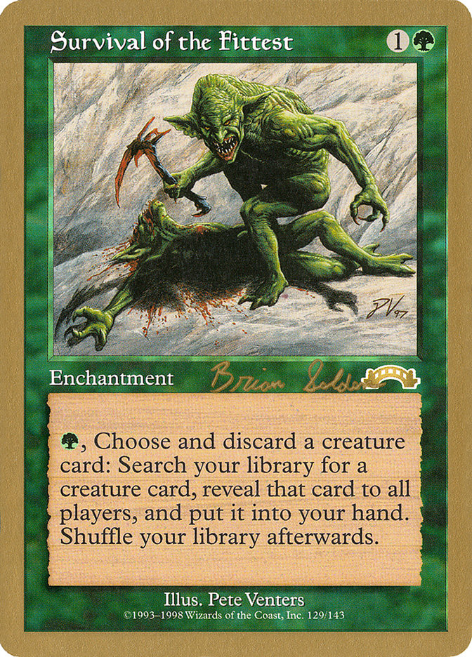 Survival of the Fittest (Brian Selden) [World Championship Decks 1998] MTG Single Magic: The Gathering    | Red Claw Gaming