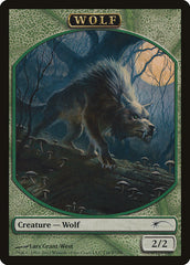 Human // Wolf Double-Sided Token [Friday Night Magic 2012] MTG Single Magic: The Gathering    | Red Claw Gaming