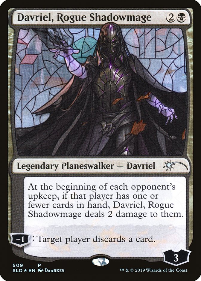 Davriel, Rogue Shadowmage (Stained Glass) [Secret Lair Drop Promos] MTG Single Magic: The Gathering    | Red Claw Gaming