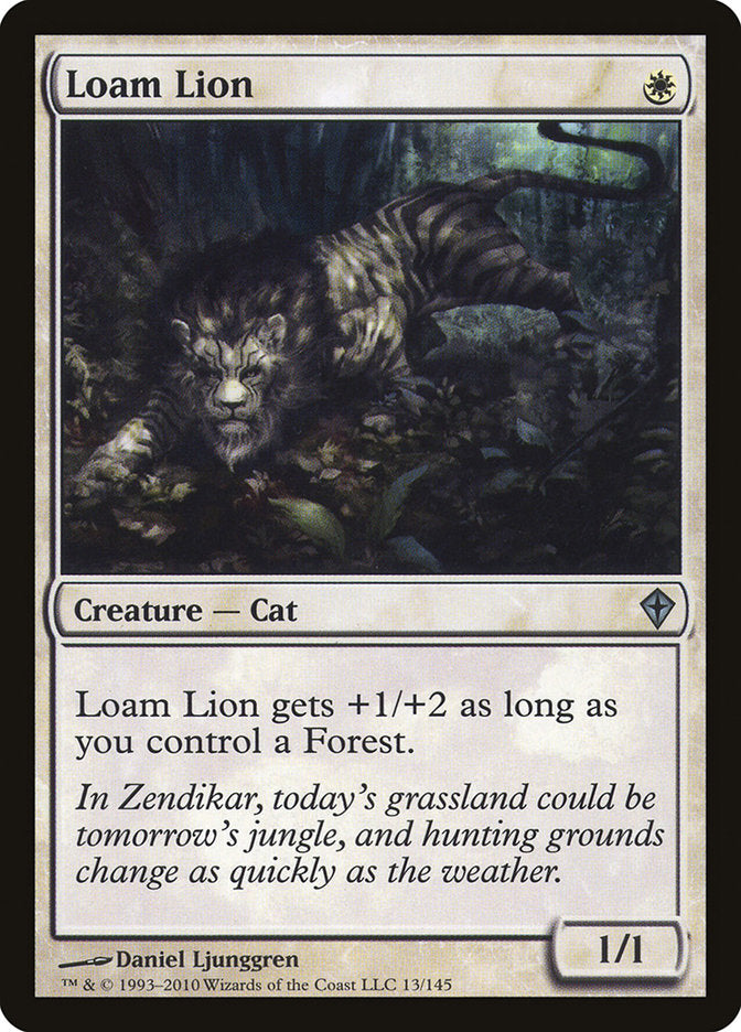 Loam Lion [Worldwake] MTG Single Magic: The Gathering    | Red Claw Gaming