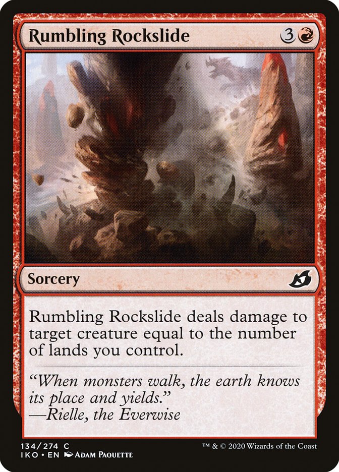 Rumbling Rockslide [Ikoria: Lair of Behemoths] MTG Single Magic: The Gathering    | Red Claw Gaming