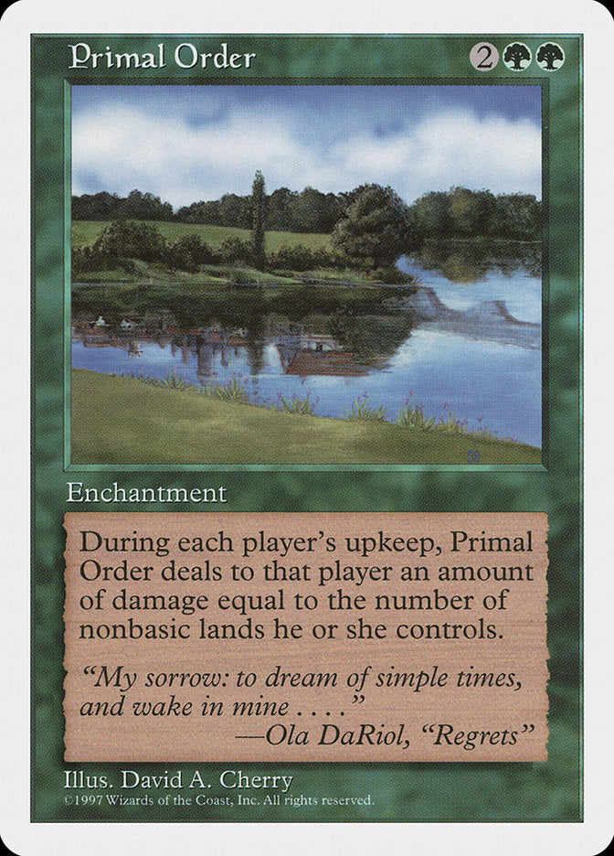 Primal Order [Fifth Edition] MTG Single Magic: The Gathering    | Red Claw Gaming