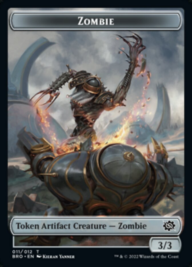 Zombie Token [The Brothers' War Tokens] MTG Single Magic: The Gathering    | Red Claw Gaming