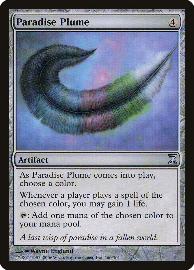 Paradise Plume [Time Spiral] MTG Single Magic: The Gathering    | Red Claw Gaming
