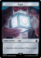 Fish // Clue (0022) Double-Sided Token [Doctor Who Tokens] MTG Single Magic: The Gathering    | Red Claw Gaming