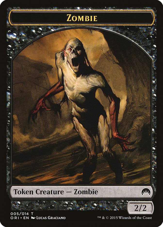 Zombie Token [Magic Origins Tokens] MTG Single Magic: The Gathering    | Red Claw Gaming