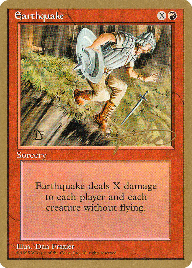 Earthquake (Mark Justice) [Pro Tour Collector Set] MTG Single Magic: The Gathering    | Red Claw Gaming