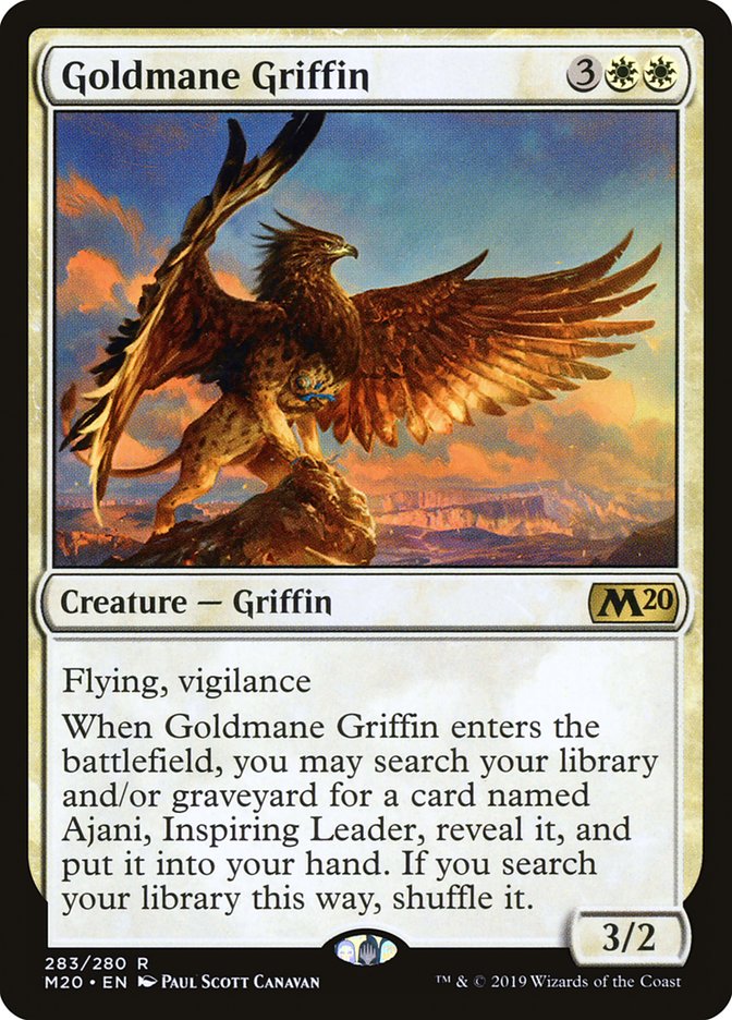 Goldmane Griffin [Core Set 2020] MTG Single Magic: The Gathering    | Red Claw Gaming