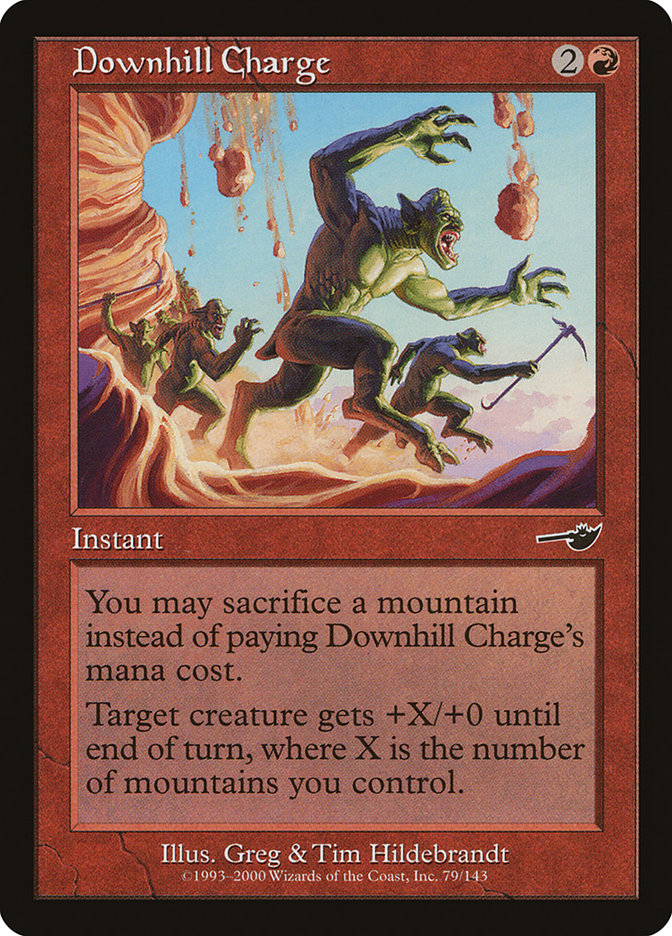 Downhill Charge [Nemesis] MTG Single Magic: The Gathering    | Red Claw Gaming