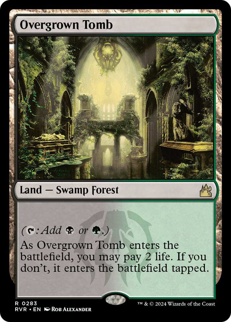 Overgrown Tomb [Ravnica Remastered] MTG Single Magic: The Gathering    | Red Claw Gaming