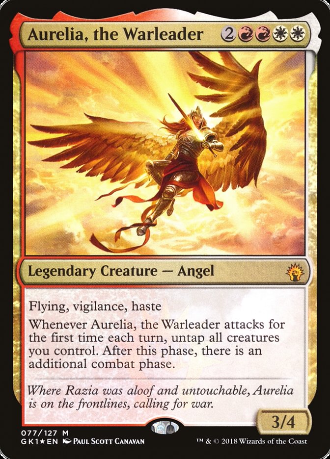 Aurelia, the Warleader [Guilds of Ravnica Guild Kit] MTG Single Magic: The Gathering    | Red Claw Gaming