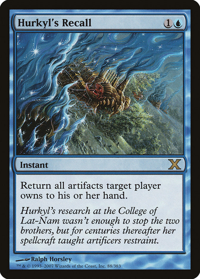 Hurkyl's Recall [Tenth Edition] MTG Single Magic: The Gathering    | Red Claw Gaming