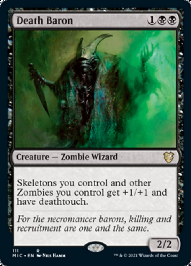 Death Baron [Innistrad: Midnight Hunt Commander] MTG Single Magic: The Gathering    | Red Claw Gaming