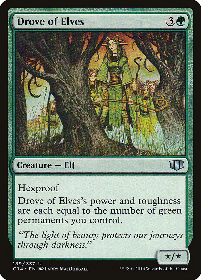 Drove of Elves [Commander 2014] MTG Single Magic: The Gathering    | Red Claw Gaming