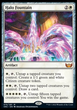 Halo Fountain (Promo Pack) [Streets of New Capenna Promos] MTG Single Magic: The Gathering    | Red Claw Gaming