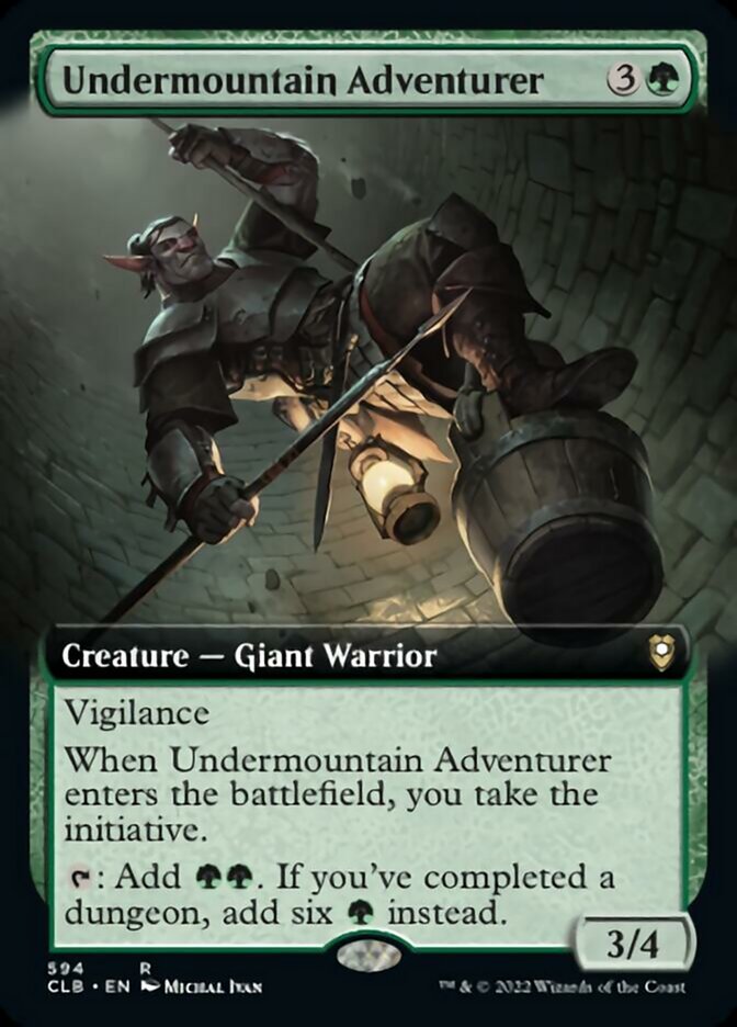Undermountain Adventurer (Extended Art) [Commander Legends: Battle for Baldur's Gate] MTG Single Magic: The Gathering    | Red Claw Gaming