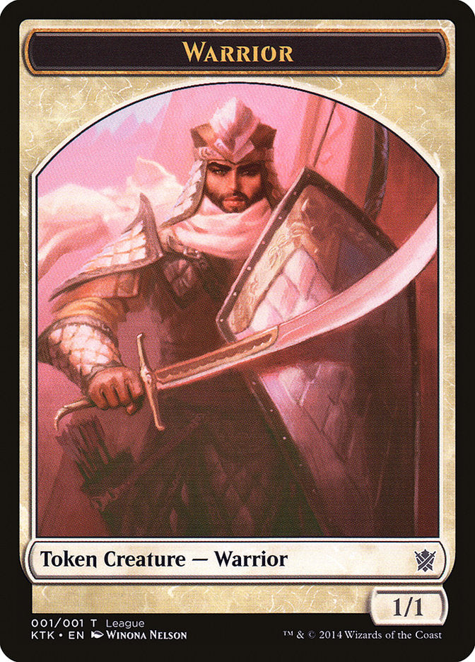 Warrior Token [League Tokens 2014] MTG Single Magic: The Gathering    | Red Claw Gaming