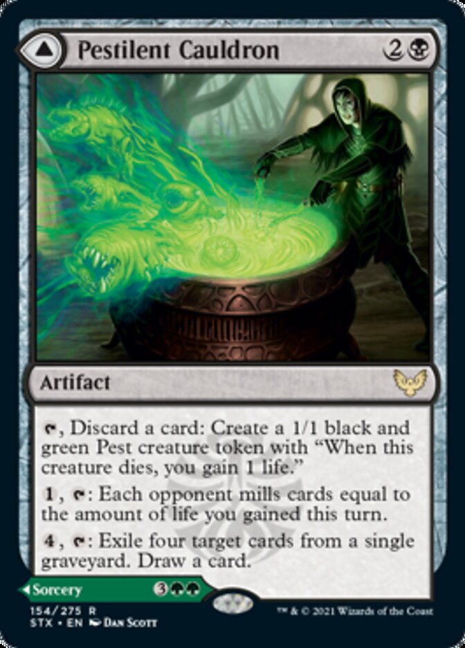 Pestilent Cauldron // Restorative Burst [Strixhaven: School of Mages] MTG Single Magic: The Gathering    | Red Claw Gaming