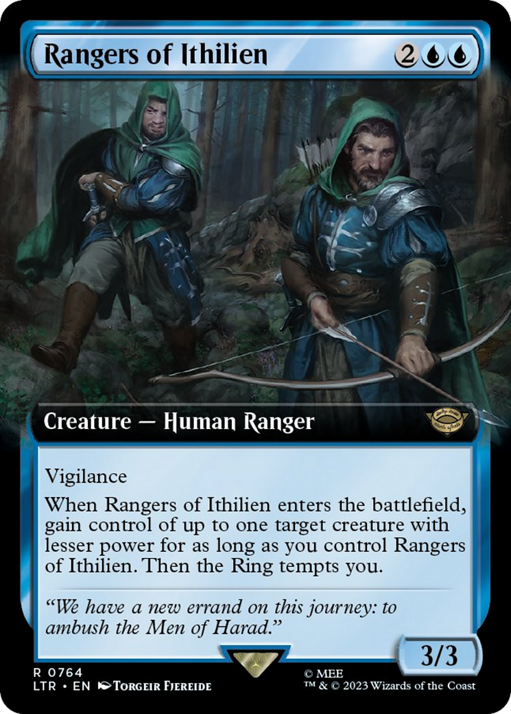 Rangers of Ithilien (Extended Art) (Surge Foil) [The Lord of the Rings: Tales of Middle-Earth] MTG Single Magic: The Gathering    | Red Claw Gaming