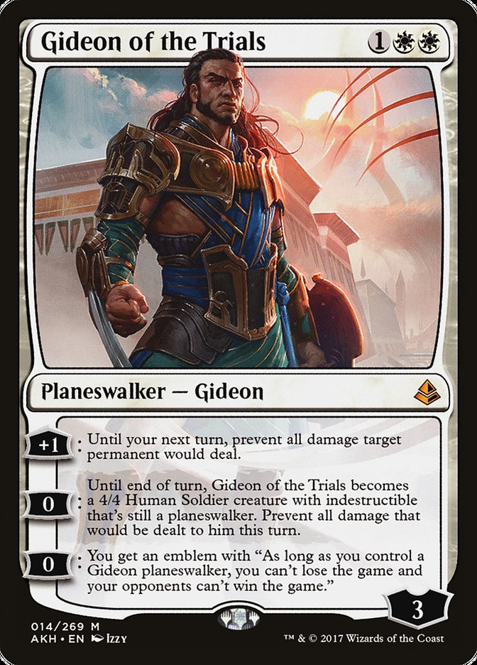 Gideon of the Trials [Amonkhet] MTG Single Magic: The Gathering    | Red Claw Gaming