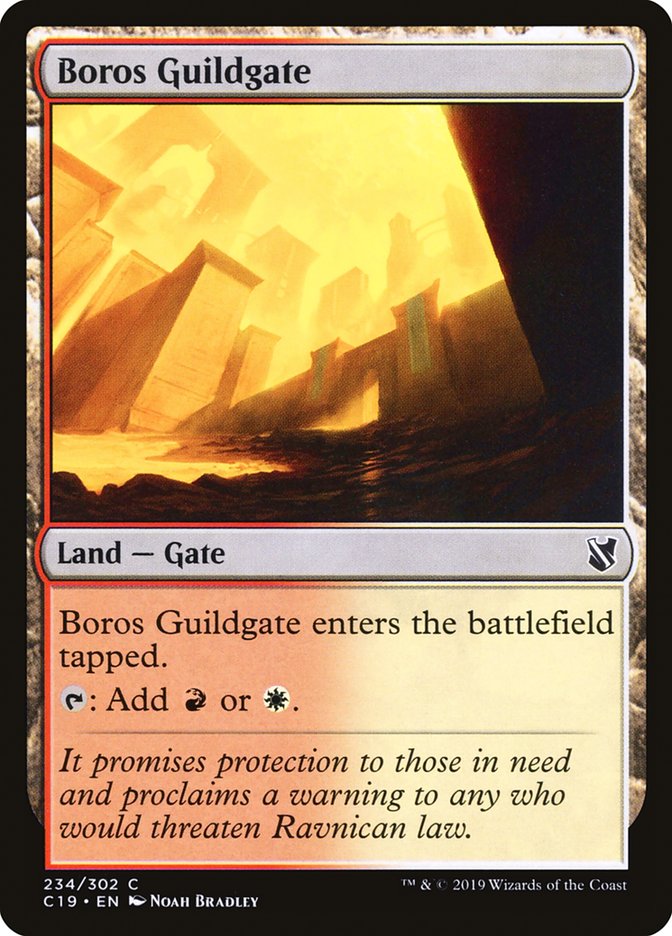 Boros Guildgate [Commander 2019] MTG Single Magic: The Gathering    | Red Claw Gaming