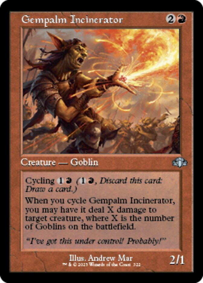 Gempalm Incinerator (Retro) [Dominaria Remastered] MTG Single Magic: The Gathering    | Red Claw Gaming