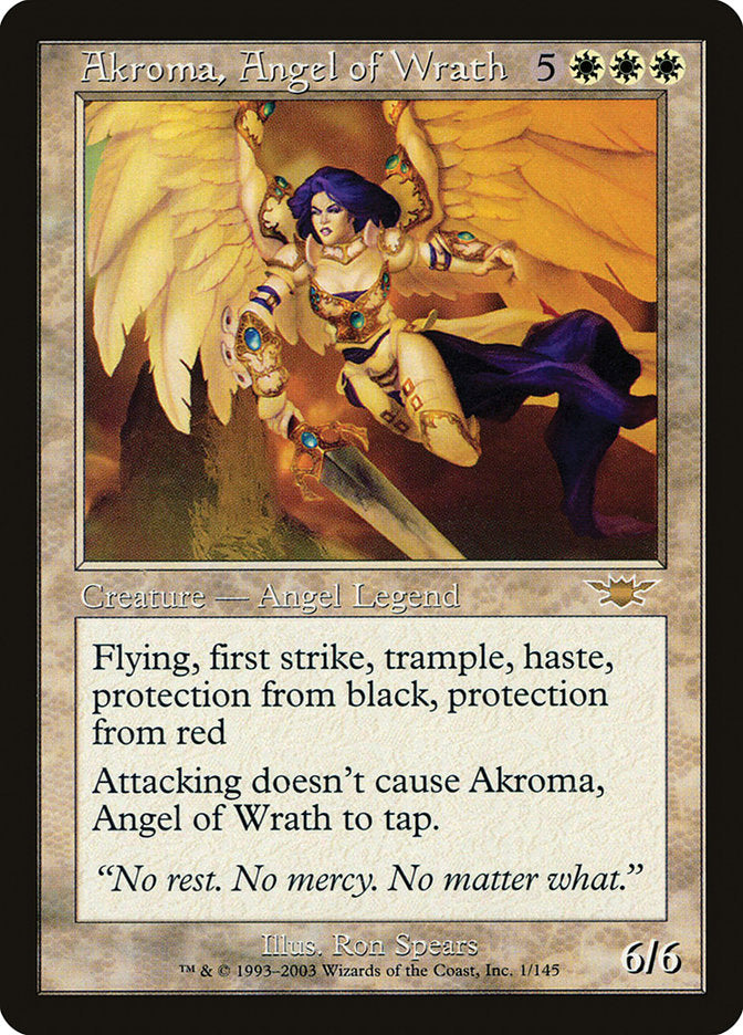 Akroma, Angel of Wrath [Legions] MTG Single Magic: The Gathering    | Red Claw Gaming
