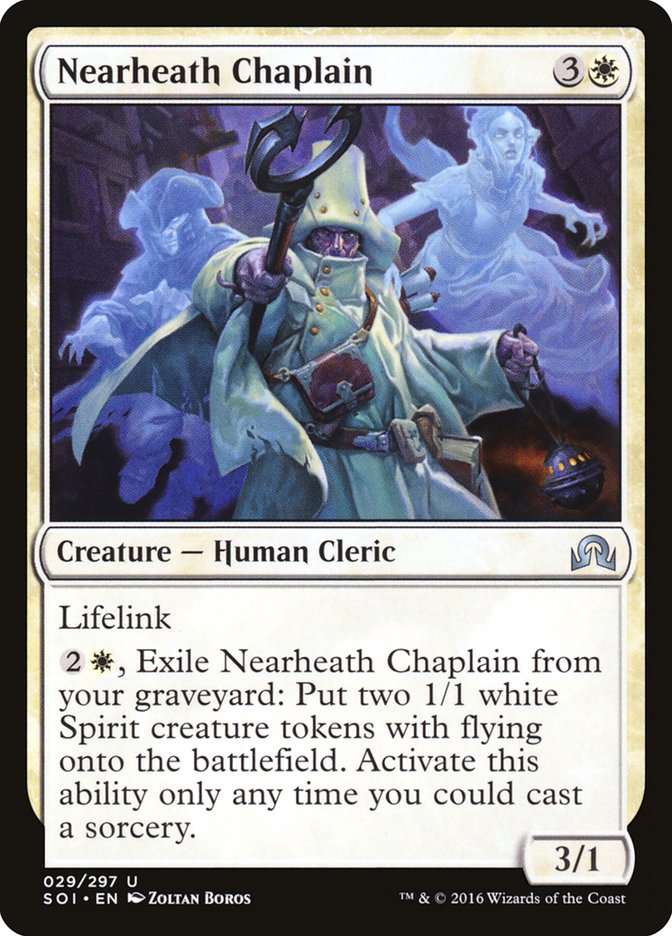 Nearheath Chaplain [Shadows over Innistrad] MTG Single Magic: The Gathering    | Red Claw Gaming