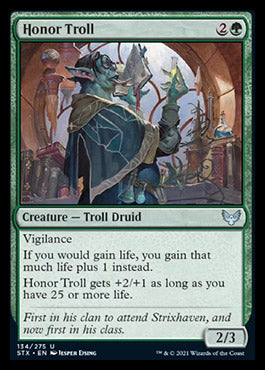 Honor Troll [Strixhaven: School of Mages] MTG Single Magic: The Gathering    | Red Claw Gaming