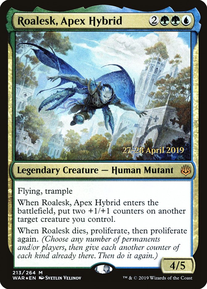 Roalesk, Apex Hybrid [War of the Spark Prerelease Promos] MTG Single Magic: The Gathering    | Red Claw Gaming