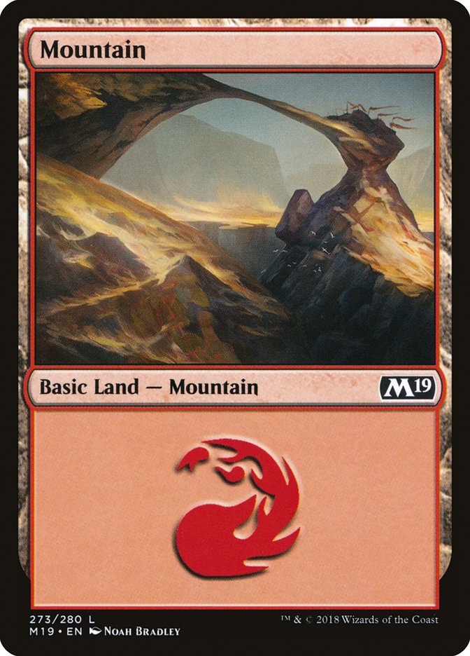 Mountain (273) [Core Set 2019] MTG Single Magic: The Gathering    | Red Claw Gaming