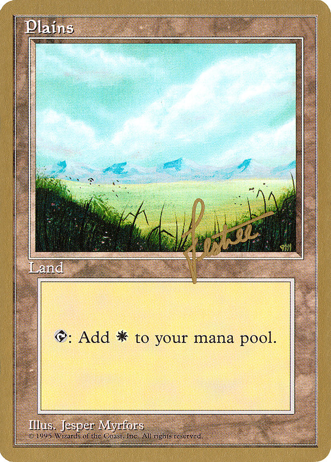 Plains (bl366) (Bertrand Lestree) [Pro Tour Collector Set] MTG Single Magic: The Gathering    | Red Claw Gaming