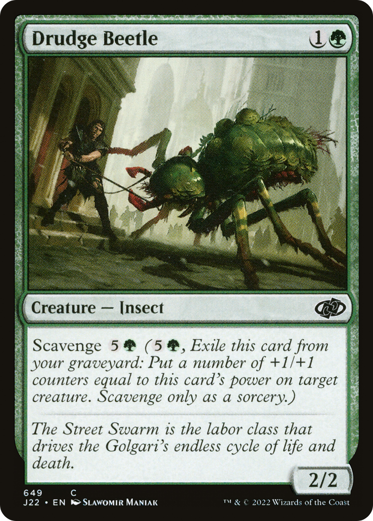 Drudge Beetle [Jumpstart 2022] MTG Single Magic: The Gathering    | Red Claw Gaming