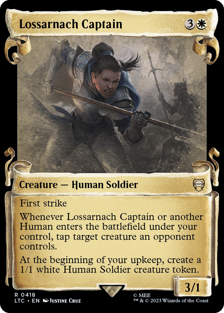 Lossarnach Captain [The Lord of the Rings: Tales of Middle-Earth Commander Showcase Scrolls] MTG Single Magic: The Gathering    | Red Claw Gaming