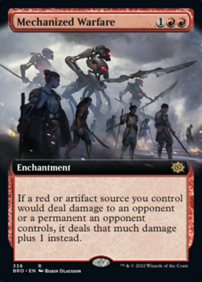 Mechanized Warfare (Extended Art) [The Brothers' War] MTG Single Magic: The Gathering    | Red Claw Gaming