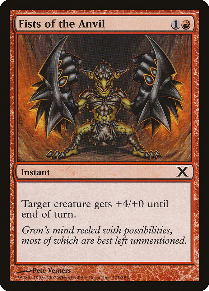 Fists of the Anvil [Tenth Edition] MTG Single Magic: The Gathering    | Red Claw Gaming