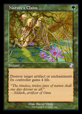 Nature's Claim (Timeshifted) [Time Spiral Remastered] MTG Single Magic: The Gathering    | Red Claw Gaming