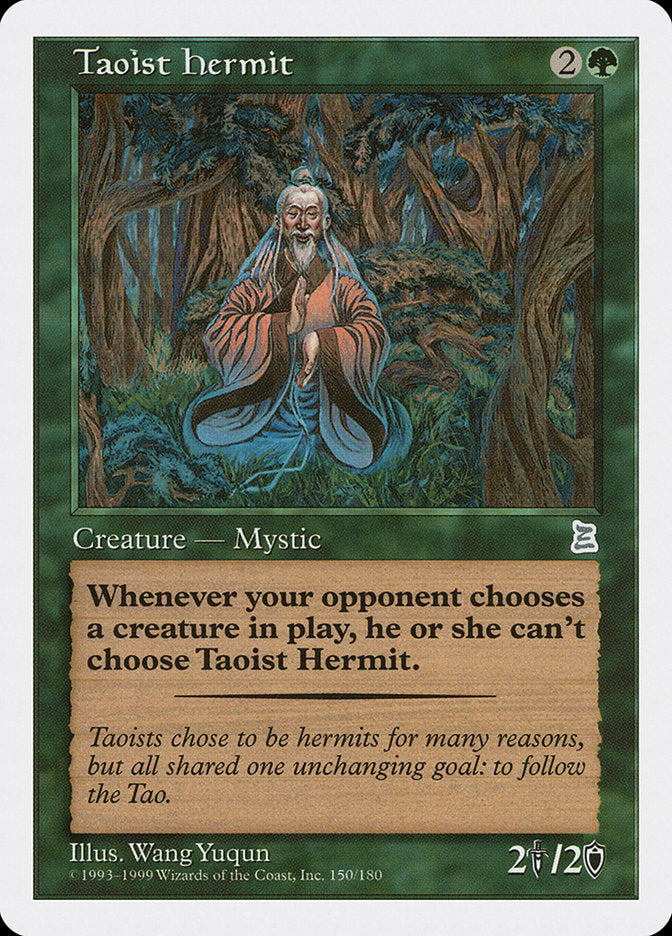 Taoist Hermit [Portal Three Kingdoms] MTG Single Magic: The Gathering    | Red Claw Gaming
