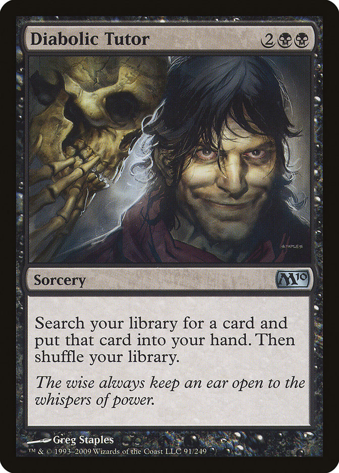 Diabolic Tutor [Magic 2010] MTG Single Magic: The Gathering    | Red Claw Gaming