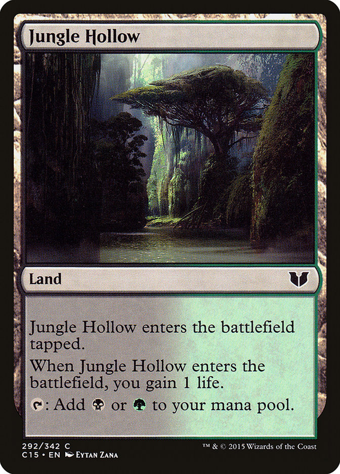 Jungle Hollow [Commander 2015] MTG Single Magic: The Gathering    | Red Claw Gaming