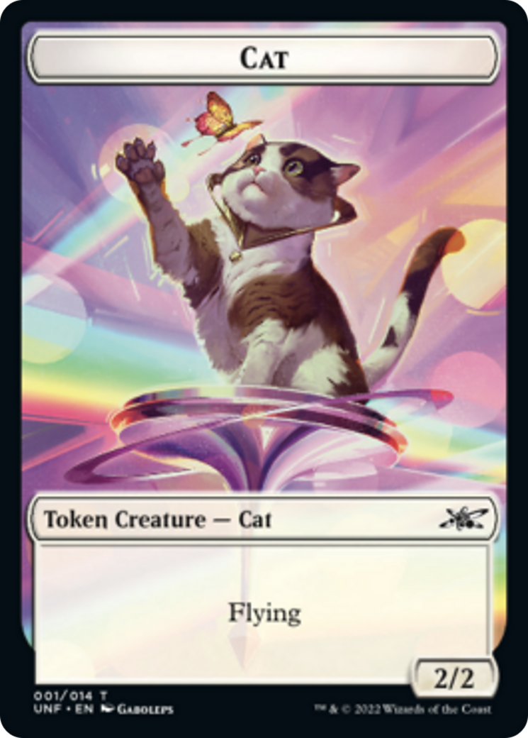 Cat // Balloon Double-Sided Token [Unfinity Tokens] MTG Single Magic: The Gathering    | Red Claw Gaming