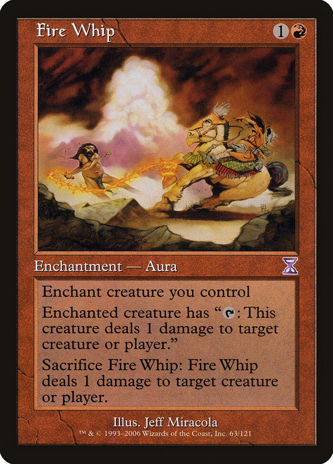 Fire Whip [Time Spiral Timeshifted] MTG Single Magic: The Gathering    | Red Claw Gaming
