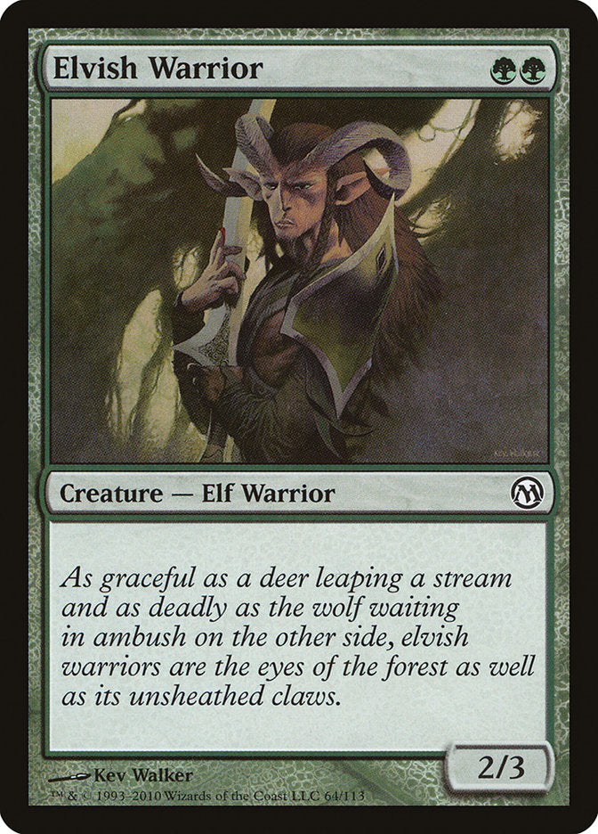 Elvish Warrior [Duels of the Planeswalkers] MTG Single Magic: The Gathering    | Red Claw Gaming