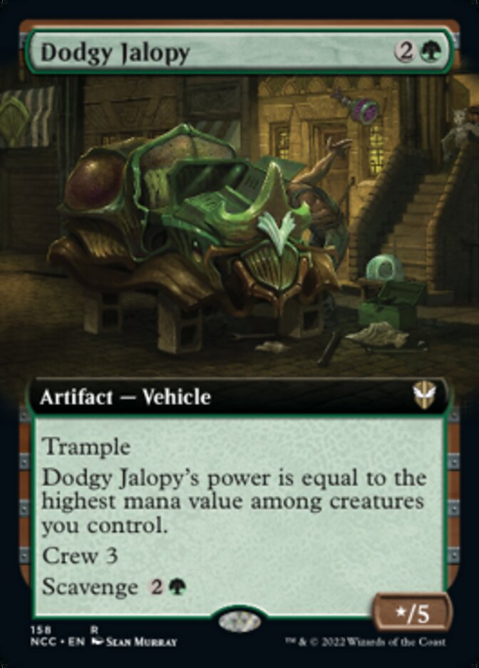 Dodgy Jalopy (Extended Art) [Streets of New Capenna Commander] MTG Single Magic: The Gathering    | Red Claw Gaming