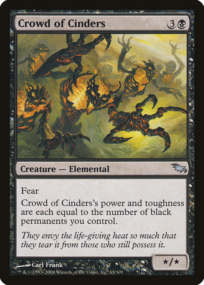 Crowd of Cinders [Shadowmoor] MTG Single Magic: The Gathering    | Red Claw Gaming