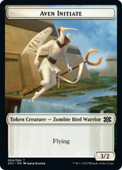 Worm // Aven Initiate Double-Sided Token [Double Masters 2022 Tokens] MTG Single Magic: The Gathering    | Red Claw Gaming