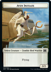 Spider // Aven Initiate Double-Sided Token [Double Masters 2022 Tokens] MTG Single Magic: The Gathering    | Red Claw Gaming
