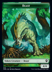 Beast (18) // Beast (19) Double-Sided Token [Commander Legends Tokens] MTG Single Magic: The Gathering    | Red Claw Gaming